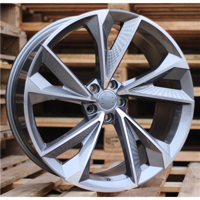 R19x8.5  5X112  ET  35  66.5  B1566  Grey Polished (MG)  For AUDI  (Z2)