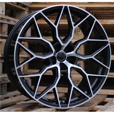R23x10.5  5X112  ET  25  66.5  B1604  Black Polished (MB)  For RACINGLINE  (Z4)  (STYLE VOSSEN)