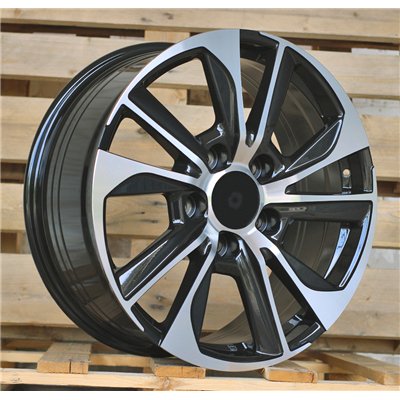 R22x9  5X150  ET  60  110.5  B1611  Black Polished (MB)  For 4X4  (K3)