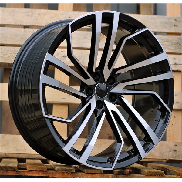 R19x8.5  5X112  ET  35  66.6  B1618  (FBX158)  Black Polished (MB)  For AUDI  (Z5)  (HYBRID FORGED)
