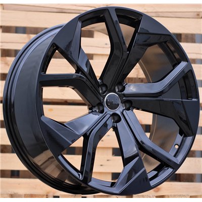 R20x9  5X112  ET  25  66.5  B1637  (H3059F)  Black (BL)  For AUDI  (K8)  (HYBRID FORGED)