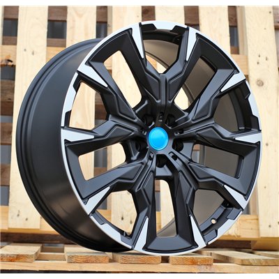 R17x7.5  5X112  ET  42  66.5  3S5997  Black Polished (MB)  For AUDI  (P)  (HYBRID FORGED)