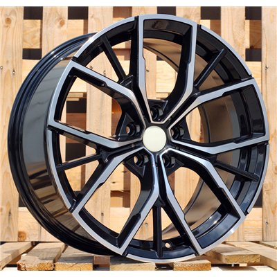 R19x9  5X112  ET  44  66.6  B1667  (FBX081)  Black Polished (MB)  For BMW  (Z3+Z7)  (HYBRID FORGED Rear+Front)