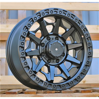 R20x9  8X165.1  ET  1  130  B1721  Black Half Matt (BLHM)  For 4X4  (Z1)