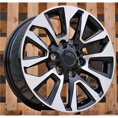 R16x7  6X139.7  ET  30  106.1  B1743  Black Polished (MB)  For TOYOTA  (Z2)