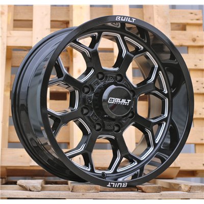 R20x10  8X180  ET  M19  125.2  B1960  Black (BL)  For 4X4  (Z1)  (Milling)