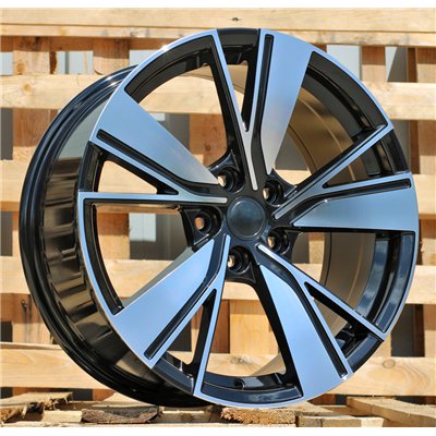 R18x8  5X112  ET  45  57.1  B1988  Black Polished (MB)  For VOLKSWAGEN  (Z1)  ((AKC 90 Eur))