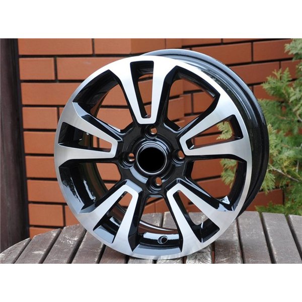 R15x6  4X100  ET  40  56.6  5078  Black Polished+Powder Coating (MBPC)  For OPEL  (L4)