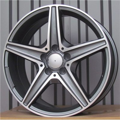 R18x7.5  5X112  ET  44  66.6  B5052  (LU1334)  Grey Polished (MG)  For MERCEDES  (P1)  ((AKC 90 Eur))