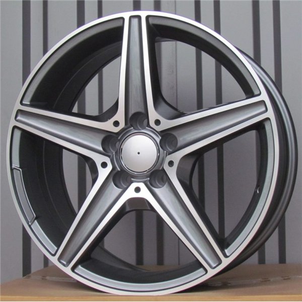 R18x7.5  5X112  ET  44  66.6  B5052  (LU1334)  Grey Polished (MG)  For MERCEDES  (P1)  ((AKC 90 Eur))