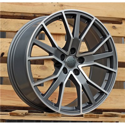 R22x10  5X112  ET  26  66.5  B5131  (FBX133)  Grey Polished Half Matt (MGHM)  For AUDI  (Z4)  (HYBRID FORGED)