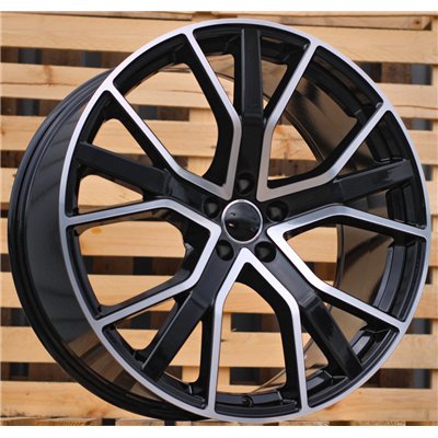 R22x10  5X112  ET  26  66.5  B5131  (FBX133)  Black Polished (MB)  For AUDI  (Z4)  (HYBRID FORGED)
