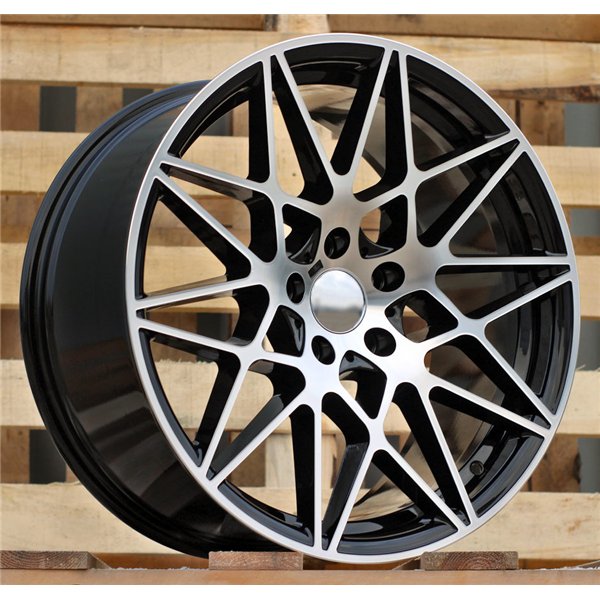 R20x8.5  5X120  ET  35  72.6  B5167  Black Polished (MB)  For BMW  (K4)  (Rear+Front)