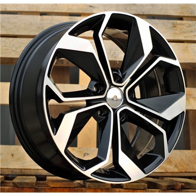 R15x6.5  5X114.3  ET  45  66.1  B5168  Black Polished (MB)  For RENAULT  (D1)