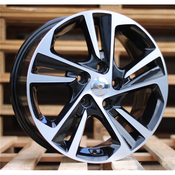 R16x6.5  5X114.3  ET  48  67.1  B5210  Black Polished (MB)  For HYUNDAI  (L5)