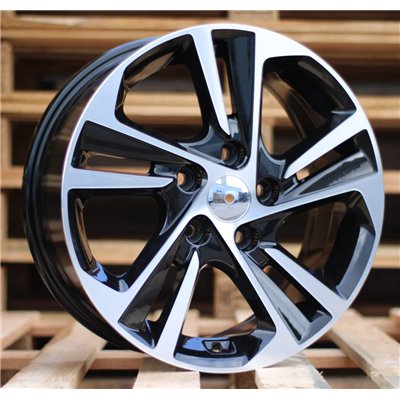 R15x6  4X100  ET  40  54.1  B5210  (A5473)  Black Polished (MB)  For HYUNDAI  (P)