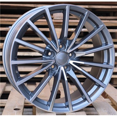 R19x8.5  5X112  ET  32  66.5  B5246  Grey Polished (MG)  For AUDI  (P+Z7)