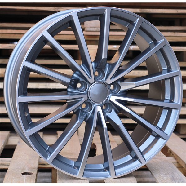 R19x8.5  5X112  ET  32  66.5  B5246  Grey Polished (MG)  For AUDI  (P+Z7)