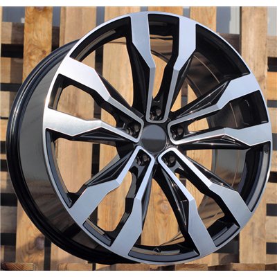 R19x8.5  5X112  ET  38  57.1  B5333  (IN5389)  Black Polished (MB)  For VOLKSWAGEN  (K8)