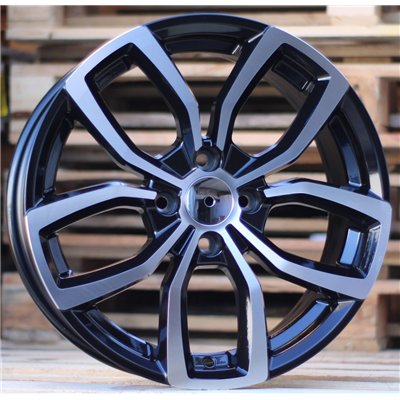 R16x6.5  4X100  ET  38  60.1  B5711  Black Polished (MB)  For RENAULT  (L3)