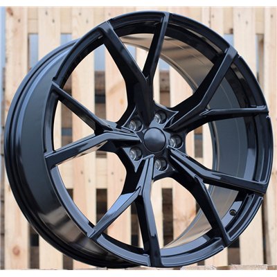 R18x7.5  5X112  ET  45  57.1  B5801  (FBX256)  Black (BL)  For VOLKSWAGEN  (K8+K7+Z7)  (HYBRID FORGED)