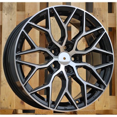R17x7.5  5X108  ET  40  67.1  B5812  Black Polished (MB)  For RACINGLINE  (K4+R)  (Style Vossen)