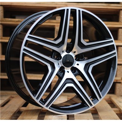 R20x9  5X112  ET  40  66.6  BK206  Black Polished (MB)  For MERCEDES  (K4)