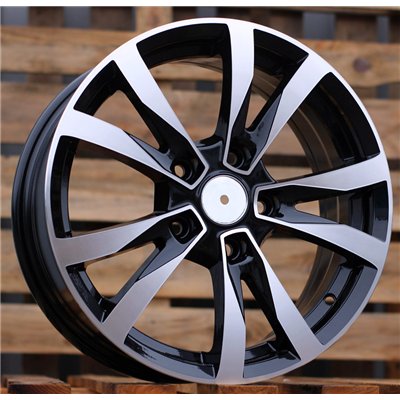 R16x6.5  5X114.3  ET  42  67.1  BK533  Black Polished (MB)  For RACINGLINE  (K2)