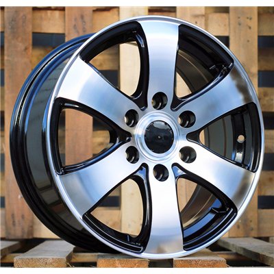 R16x7  5X108  ET  46  65.1  BK747  Black Polished (MB)  For RACINGLINE  (L3)  ((max 1400kg))