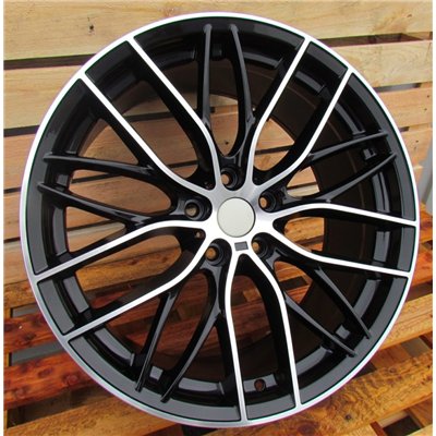 R20x8.5  5X120  ET  35  72.6  BK796  (IN0216)  Black Polished (MB)  For BMW  (K7)  (Rear+Front)