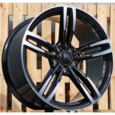 R17x8  5X120  ET  34  72.6  BK855  Black Polished (MB)  For BMW  (L3+K2)