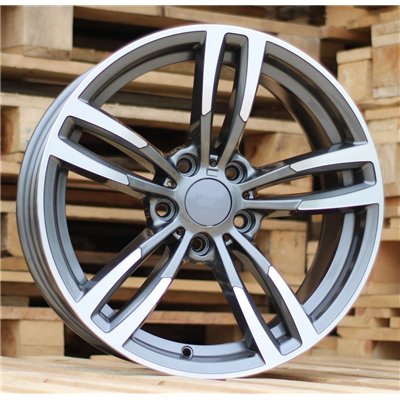R16x7  5X120  ET  40  72.6  BK855  (BY1121)  Grey Polished (MG)  For BMW  (Z3)