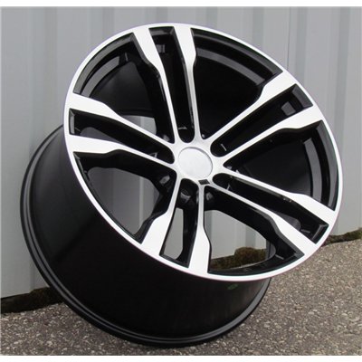 R20x11  5X120  ET  37  74.1  BK924  Black Polished+Powder Coating (MBPC)  For BMW  (K2)  (Rear+Front)
