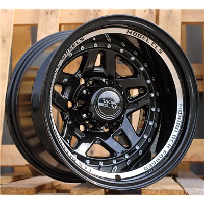 R15x10  6X139.7  ET  M44  110.1  BK936  Black Polished (MB)  For 4X4  (D2+R)
