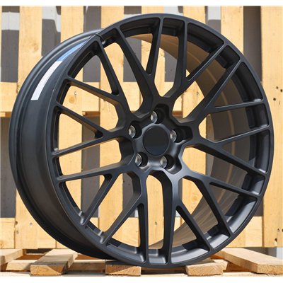 R21x9  5X112  ET  26  66.5  BK998  (CQRGW1022)  Black Matt (BM)  For PORSCHE  (K3)  (FORGED (Rear+Front))