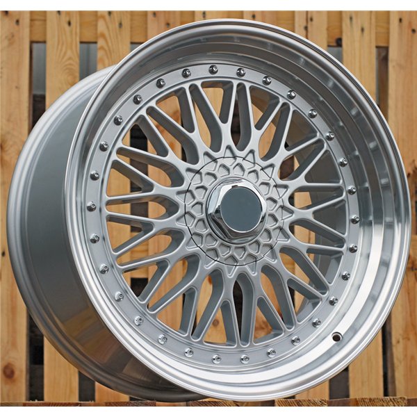 R17x7.5  8X100/108  ET  35  73.1  BY479  (XF135)  Silver+Polished Lip (SP)  For RACINGLINE  (P1+K4)  (BBS Style)