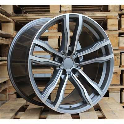 R19x8.5  5X120  ET  30  72.6  BY588  (DLJ588)  Grey Polished+Powder Coating (MGPC)  For BMW  (K4)  ((AKC 80 Eur))