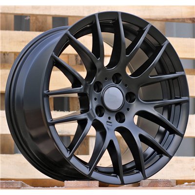 R18x8  5X120  ET  34  72.6  BY956  Black Half Matt (BLHM)  For BMW  (Z3+Z6)  (Rear+Front)