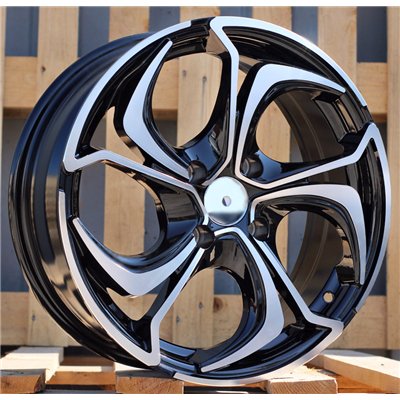 R15x6.5  4X108  ET  22  65.1  BY980  (LU1235)  Black Polished (MB)  For RACINGLINE  (P1)