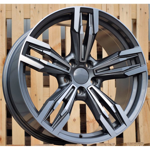 R18x8.5  5X120  ET  35  72.6  BY983  (BK5730)  Grey Polished (MG)  For BMW  (P2)