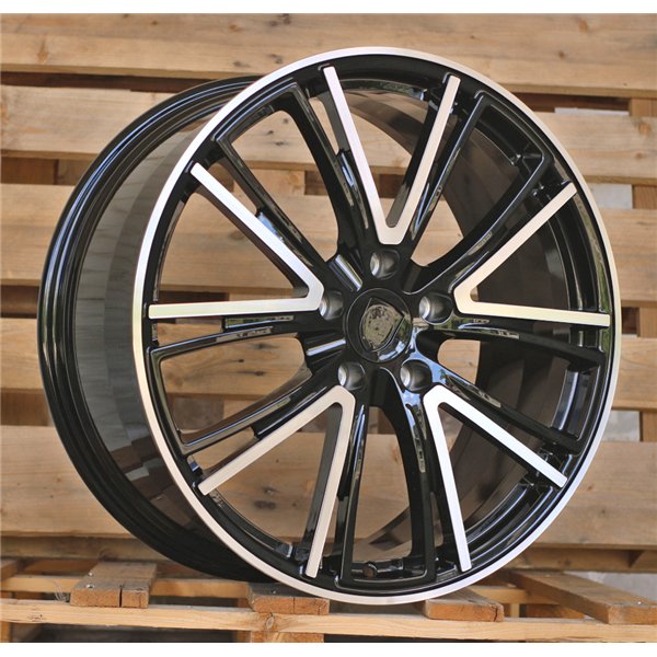 R21x11  5X130  ET  65  71.6  CQRGW1058  (FB0618J)  Black Polished (MB)  For PORSCHE  (K7)  (FORGED (Rear+Front))