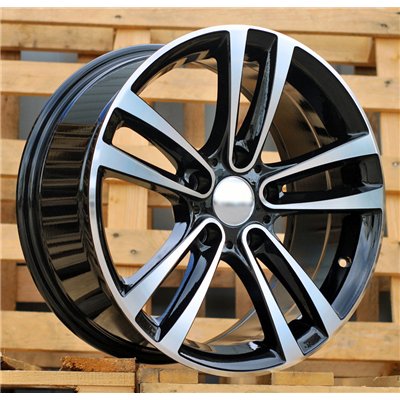 R17x8  5X120  ET  34  72.6  A5035  Black Polished (MB)  For BMW  (P)