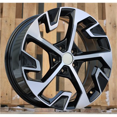 R18x7.5  5X114.3  ET  51  67.1  D1928  Black Polished (MB)  For KIA  (Z1+Z3+Z6)  (NEW MODEL)