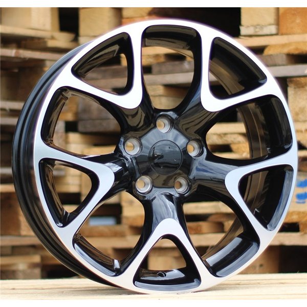 R17x7.5  5X115  ET  42  70.1  E236  (BK518)  Black Polished (MB)  For OPEL  (K2)