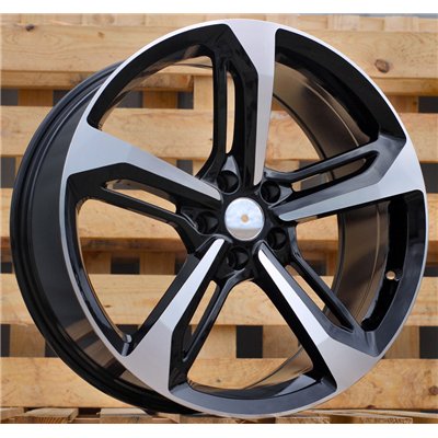 R21x9  5X112  ET  35  66.5  A513  (FR992)  Black Polished+Powder Coating (MBPC)  For AUDI  (N2+K4)