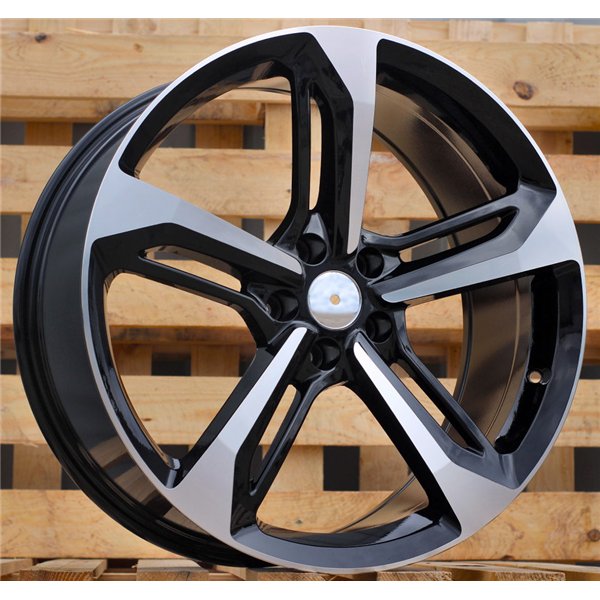 R20x9  5X112  ET  33  66.5  A513  (FR992)  Black Polished (MB)  For AUDI  (Z6)