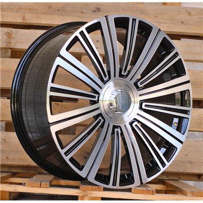 R23x11  5X112  ET  47  66.6  FB0620P  Black Polished (MB)  For MERCEDES  (K7)  (FORGED (Rear+Front))