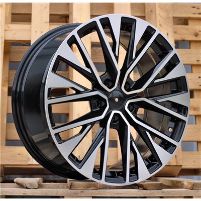 R19x8.5  5X112  ET  40  66.5  F733  (F9733)  Black Polished (MB)  For AUDI  (Z5)  (HYBRID FORGED New Model)