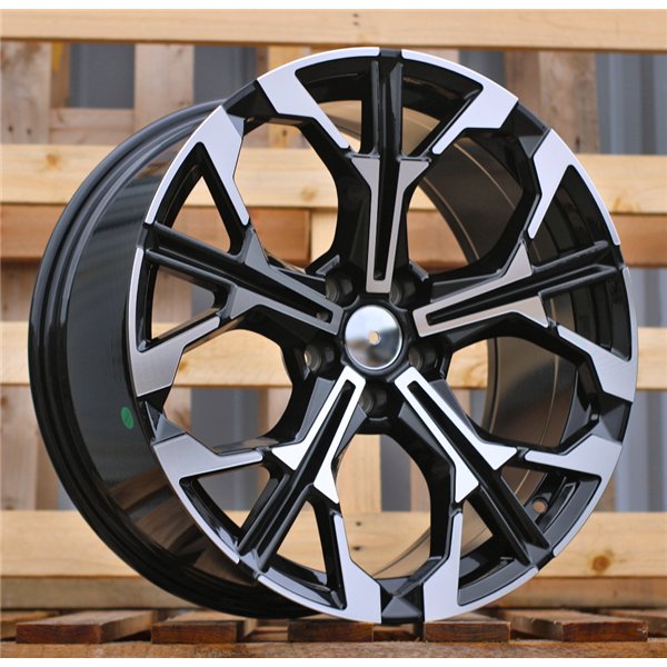 R19x8  5X112  ET  27  66.6  F9735  Black Polished (MB)  For BMW  (K8)  (NEW Model Rear+Front)