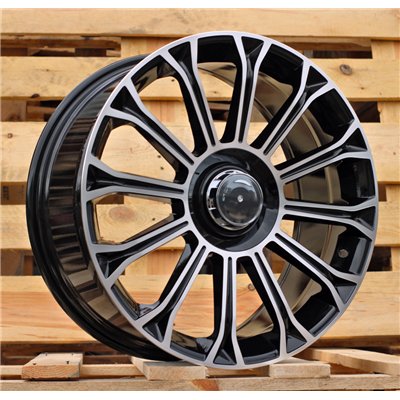R20x8.5  5X112  ET  36  66.6  FBX003  (H3153F)  Black Polished (MB)  For MERCEDES  (K7)  (HYBRID FORGED Rear+Front)